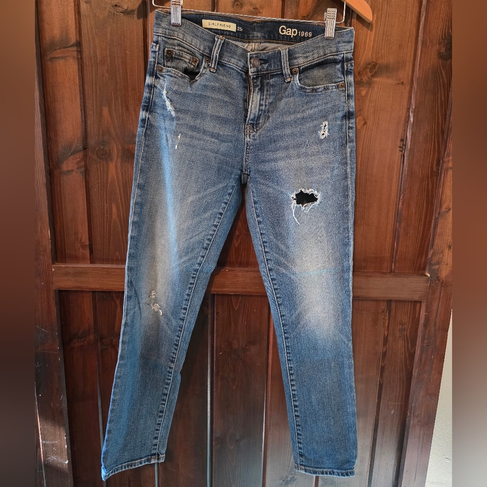 GAP Women's Skinny Distressed Denim Jeans